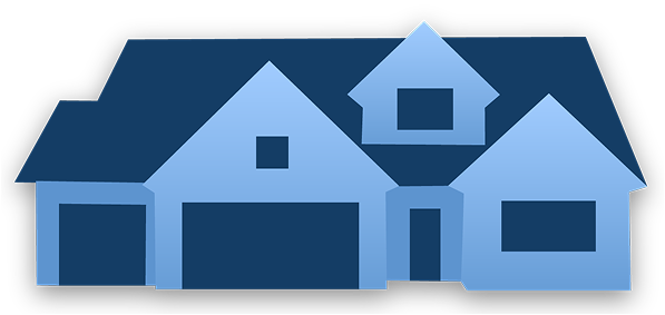 An illustrated image of a house as would be tracked for a Real Estate Professional in REPS Audit Ready
